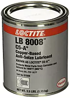 Loctite 51008 Copper LB 8008 C5-A Anti-Seize Lubricant, -20 Degree F Lower Temperature Rating to 1800 Degree F Upper