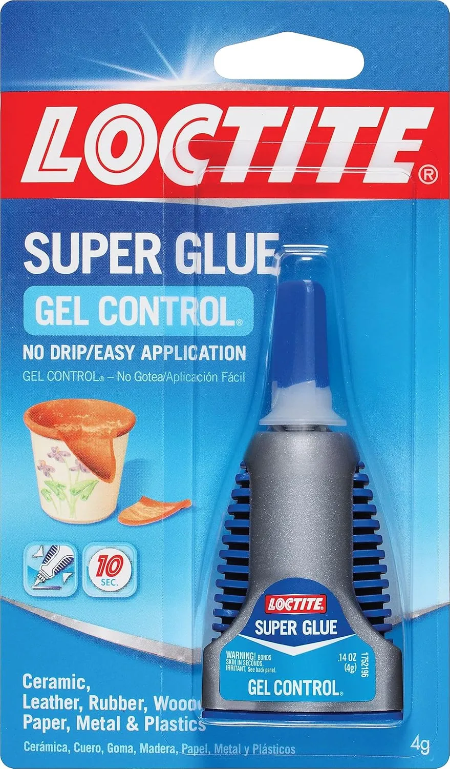 Loctite Super Glue Gel Control, 0.14 fl oz, Bottle 1 Pack