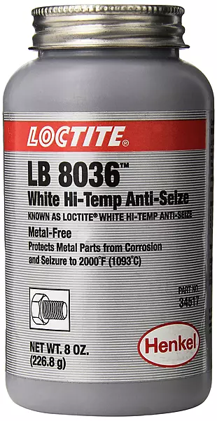Loctite 34517 White LB 8036 High-Temperature Anti-Seize Lubricant, -20 Degree F Lower Temperature Rating to 2000 Degree F