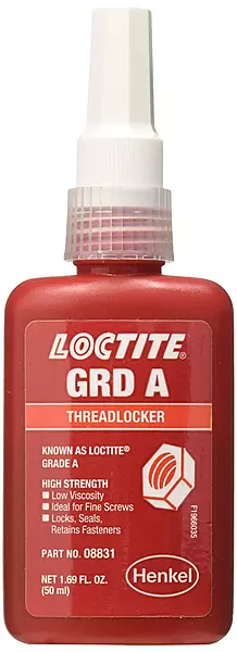 Loctite 08831 Red 088 Letter Grade A High Strength Threadlocker, 50 ml, 1.69 fl. oz. Bottle