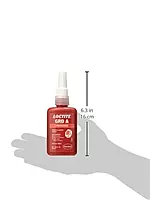 Loctite 08831 Red 088 Letter Grade A High Strength Threadlocker, 50 ml, 1.69 fl. oz. Bottle