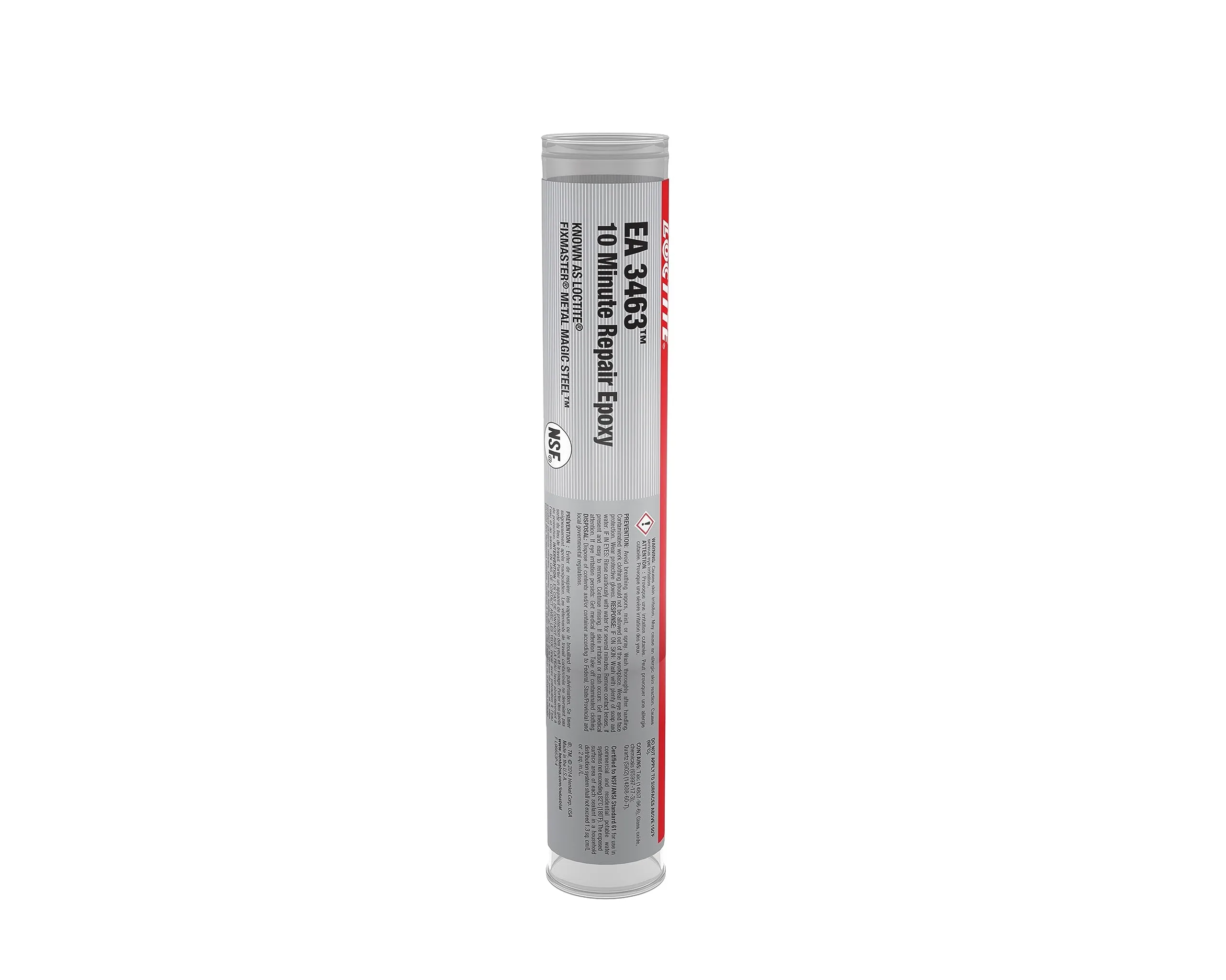 Loctite 209681 Gray 98853 Fix Master Metal Magic Steel Repair Epoxy, Begins to Harden in 10 Minutes, 4 oz Stick