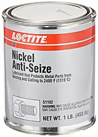 Loctite 51102 Gray LB 771 Nickel Anti-Seize Lubricant, 2400 Degree F Upper Temperature Rating, 1 lb. Can