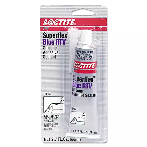 RTV Silicone Adhesive Sealant, 80 mL Tube, Blue