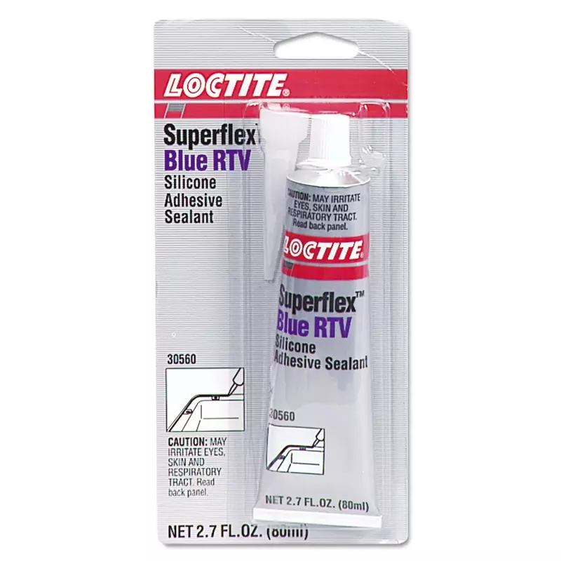 RTV Silicone Adhesive Sealant, 80 mL Tube, Blue