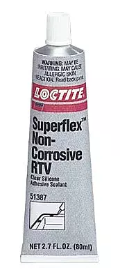 Loctite 234325 Clear 51388-CQ Super Flex Silicone Non-Corrosive RTV Adhesive Sealant, 300 mL Cartridge