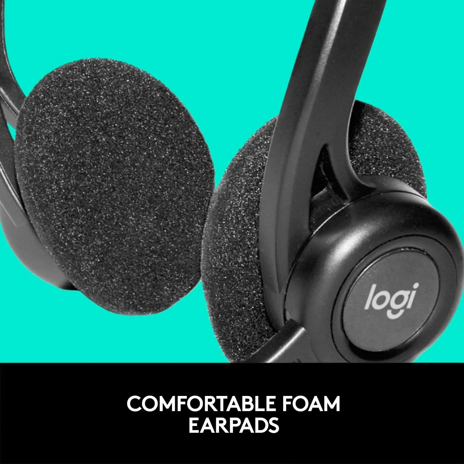 Logitech 960 USB Computer Headset - Black