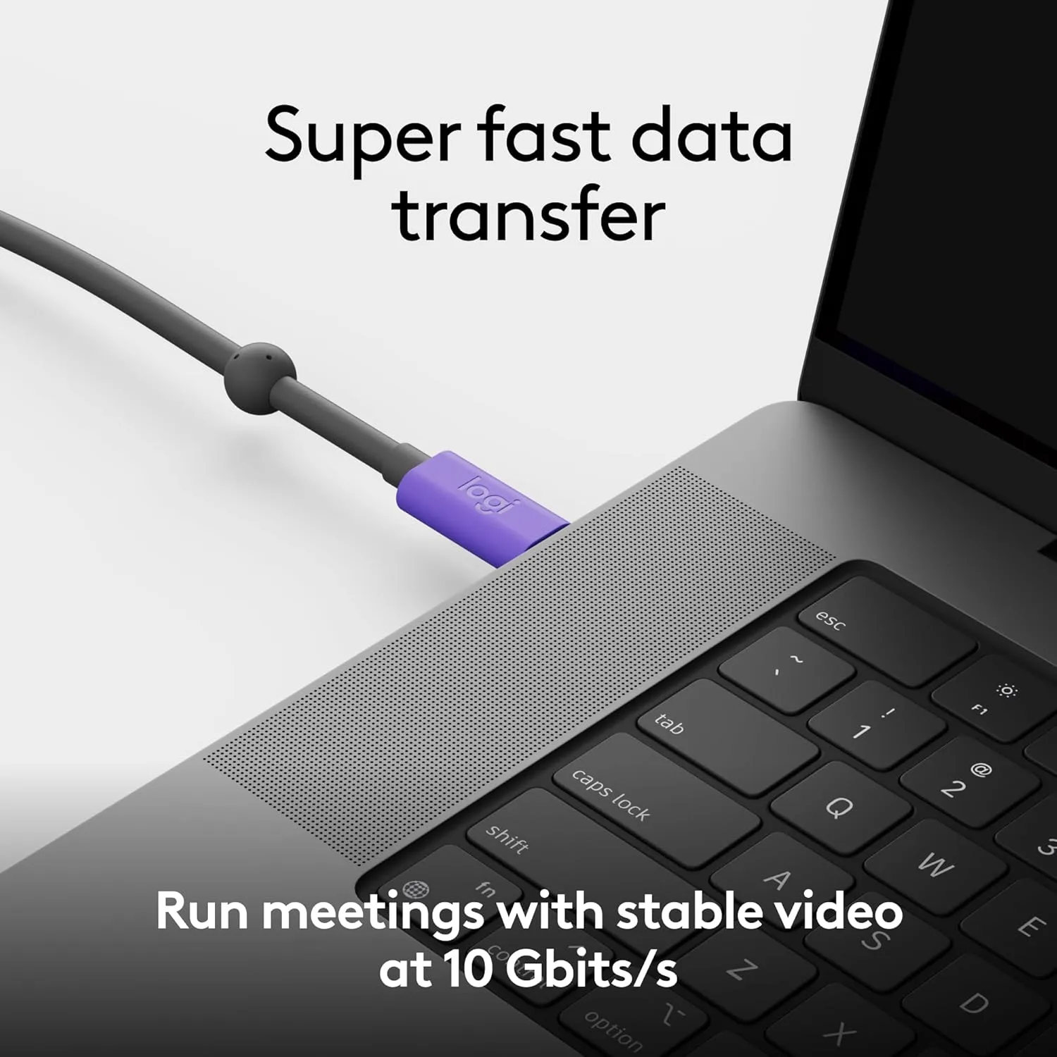 Logitech Active USB Cable | Single-Cable BYOD Connection with MeetUp 2 | Video Conferencing Accessory for Small Rooms