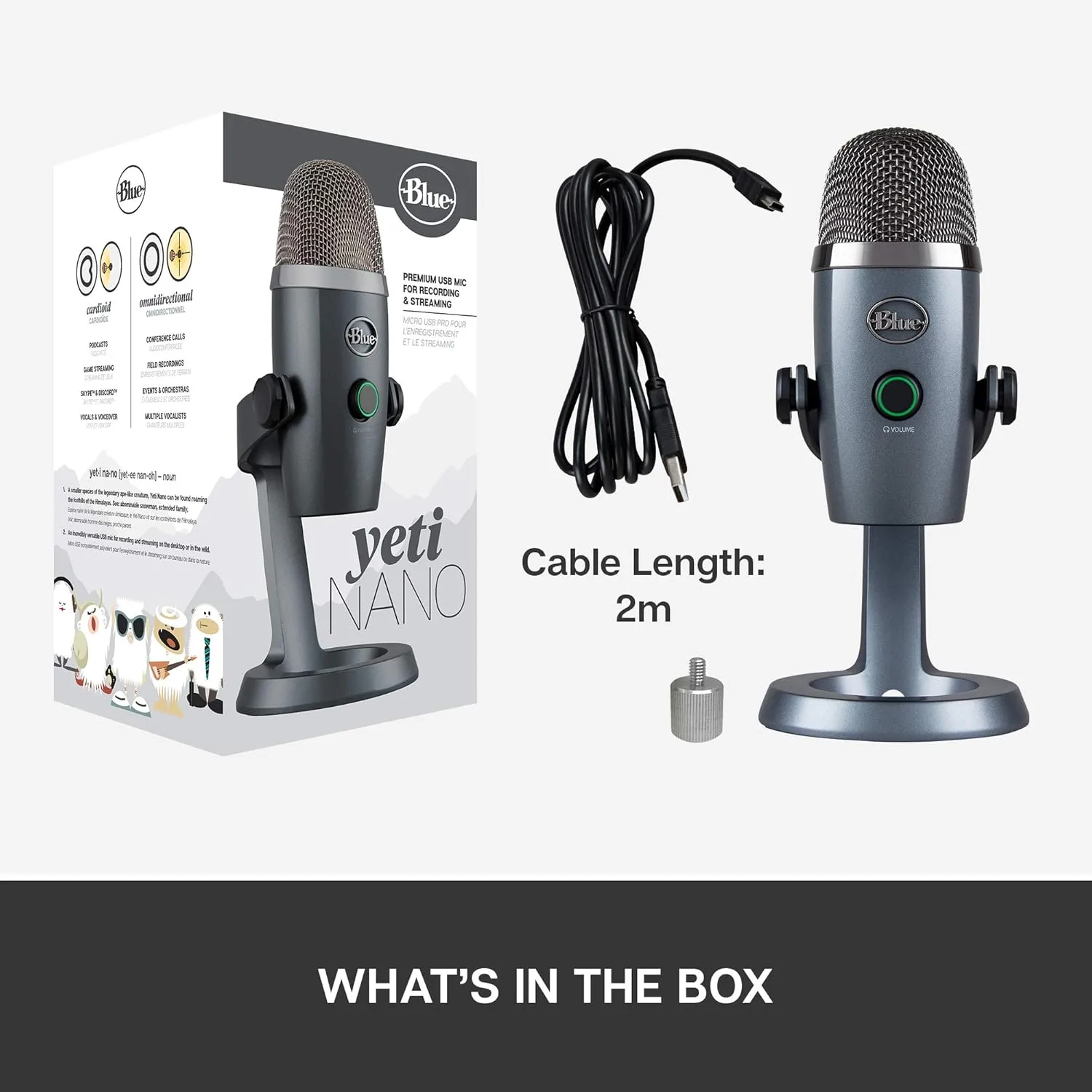 LOGITECH FOR CREATORS Blue Yeti Nano USB Microphone