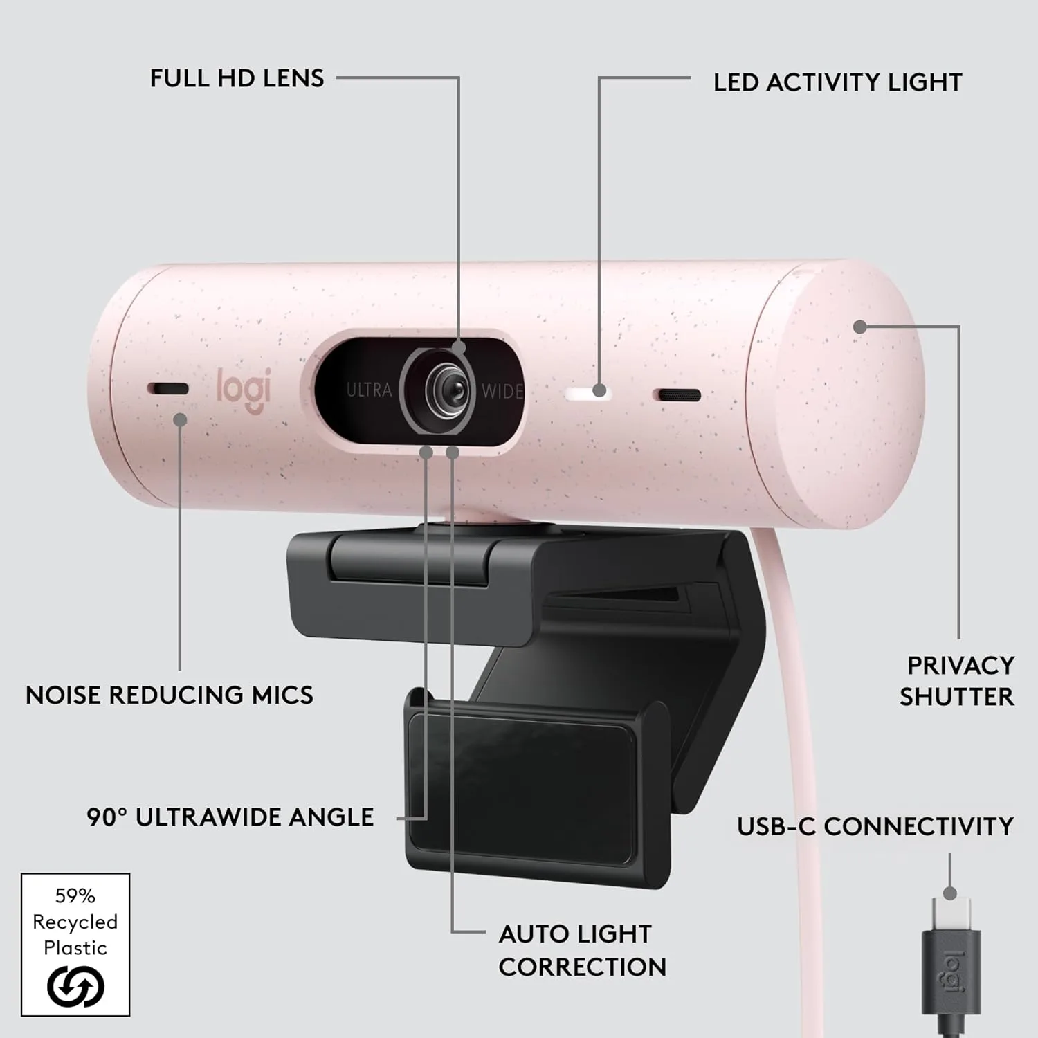 LOGITECH Brio 500 Full HD Webcam