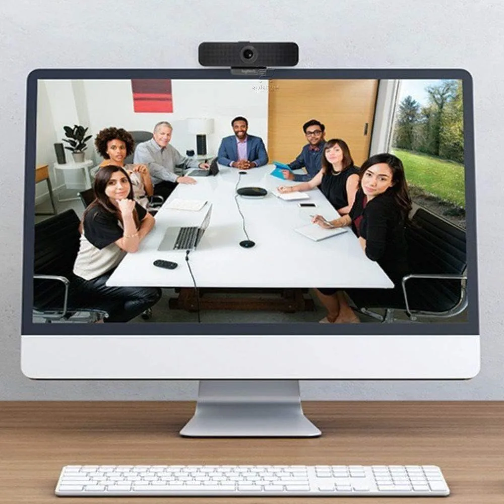 Logitech C925-E Webcam, HD 1080p/30fps Video Calling, Light Correction, Autofocus, Clear Audio, Privacy Shade