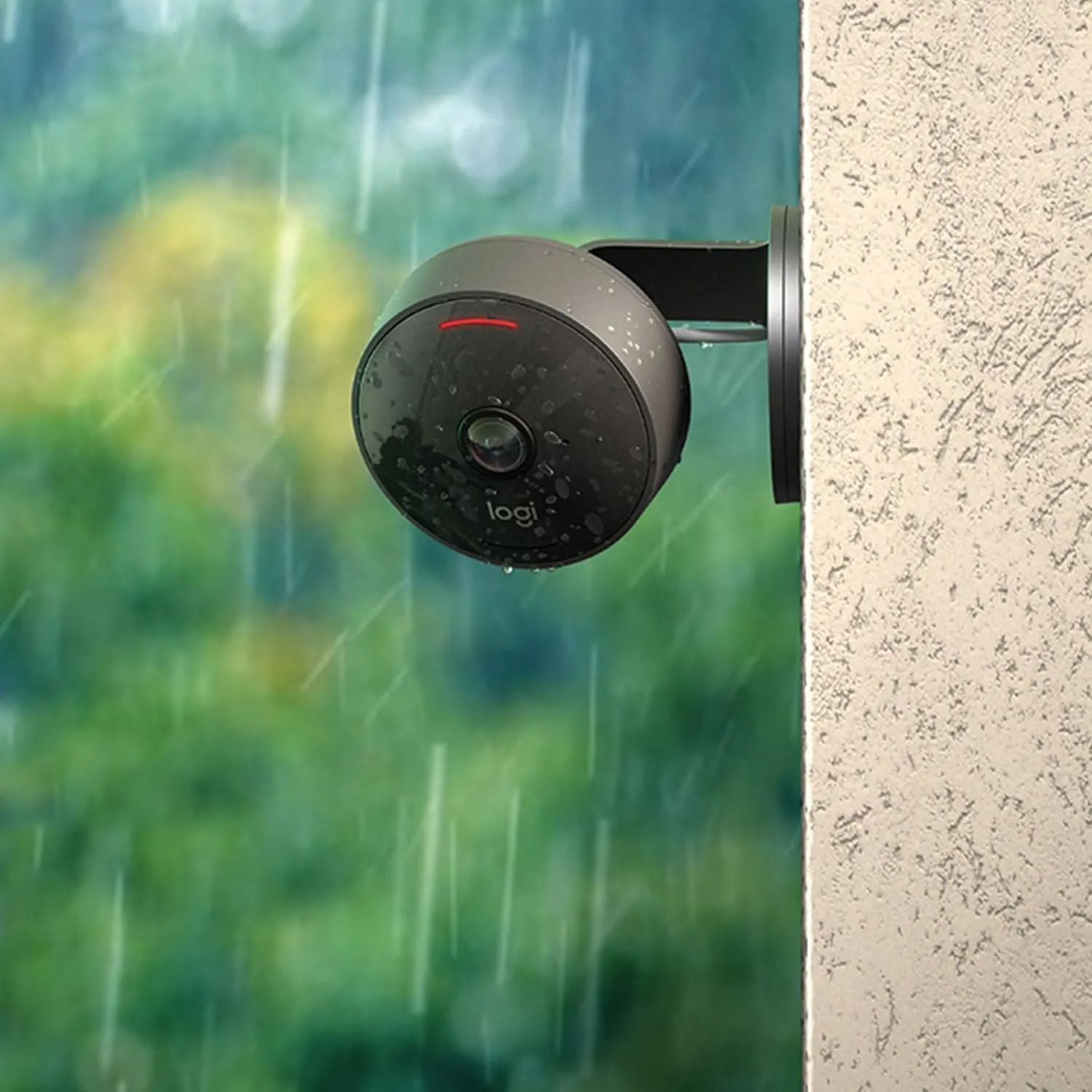 Logitech Circle View Weatherproof Wired Home Security Camera with TrueView Video, 180° Wide Angle, 1080p HD, Night Vision, 2-Way Audio, Tilt for Privacy, Apple HomeKit Secure