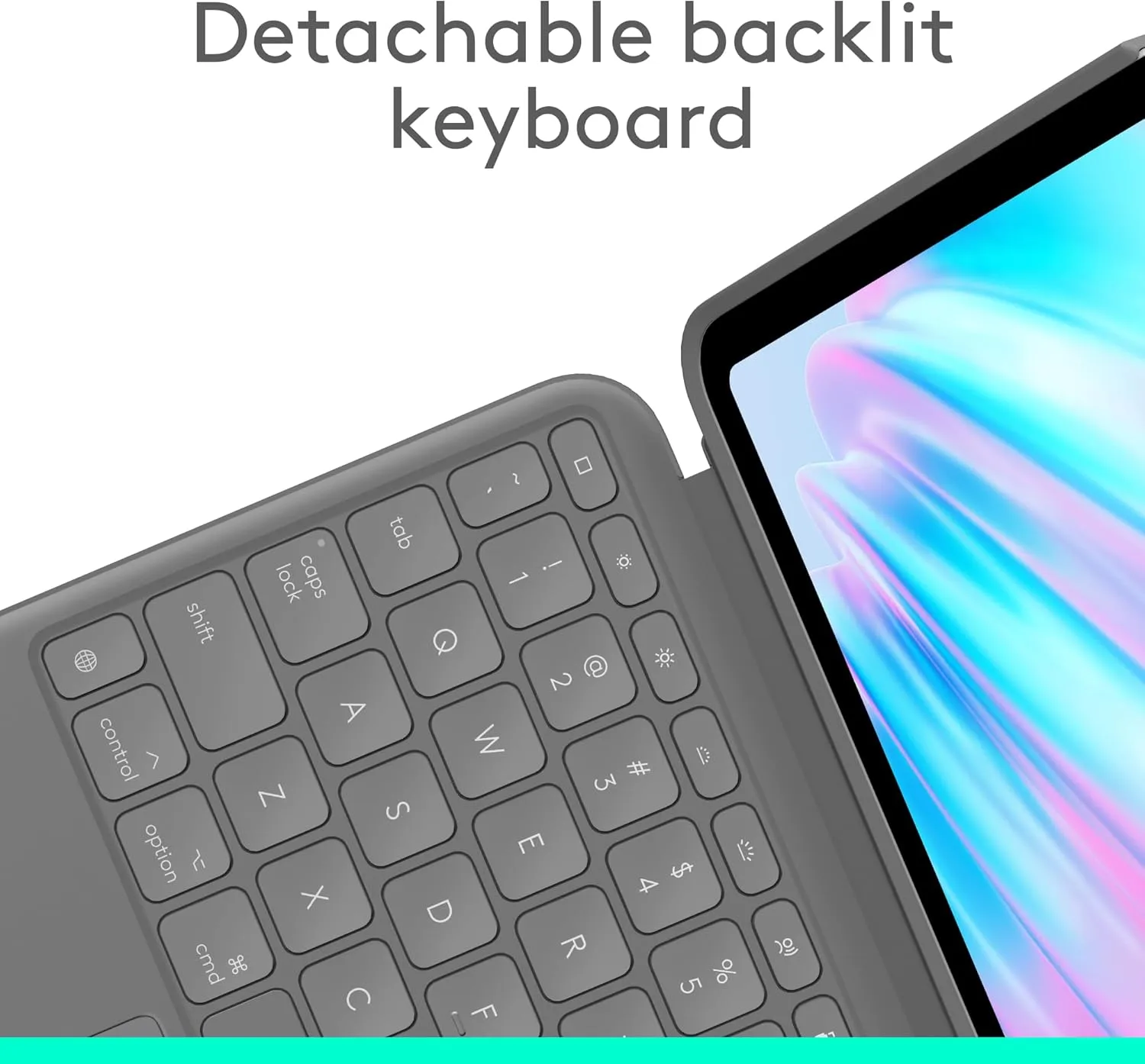 Logitech Combo Touch iPad Air 11-inch Keyboard Case - Oxford Grey
