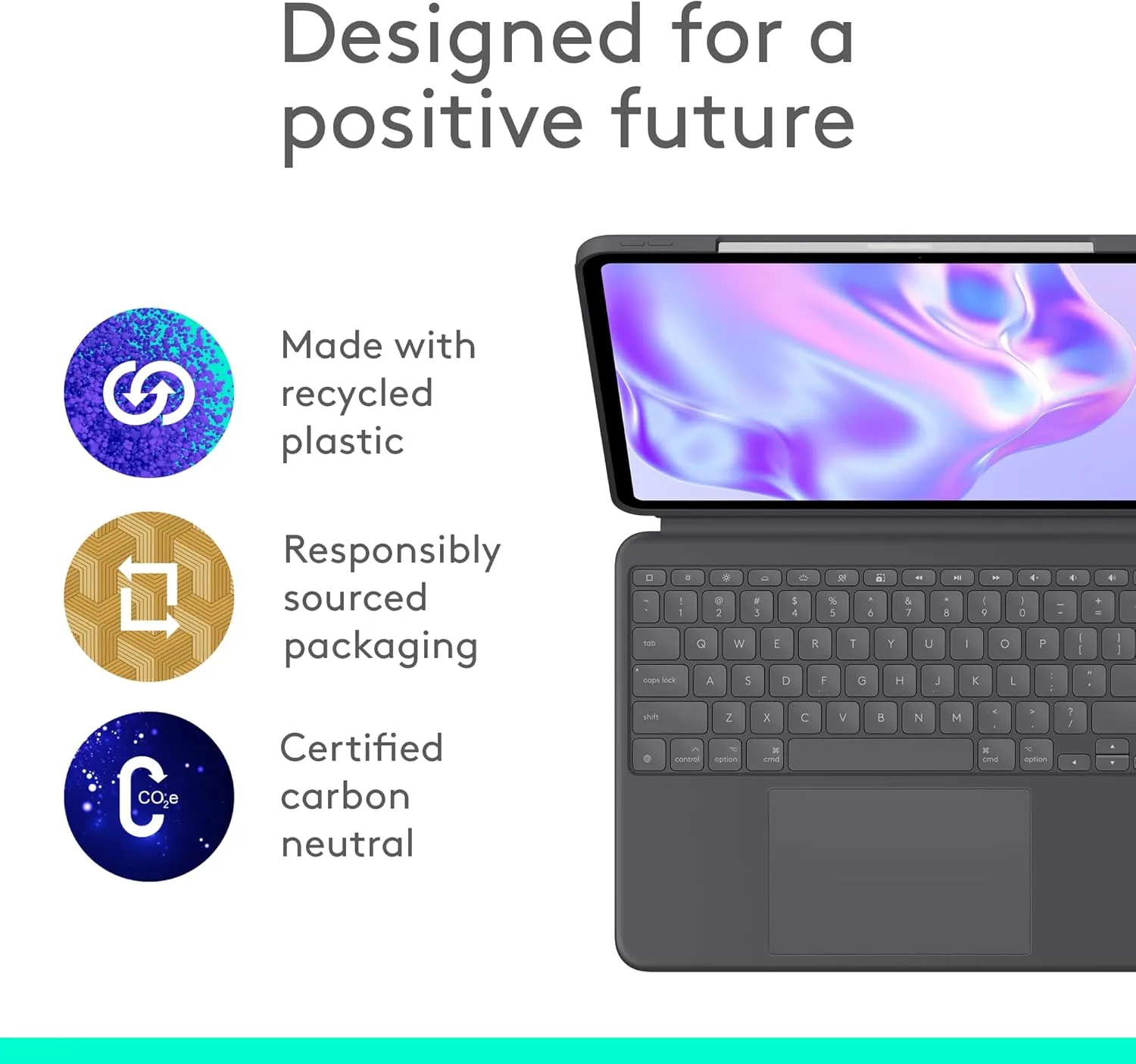 Logitech Combo Touch iPad Pro 13-inch (M4) Keyboard Case - Graphite