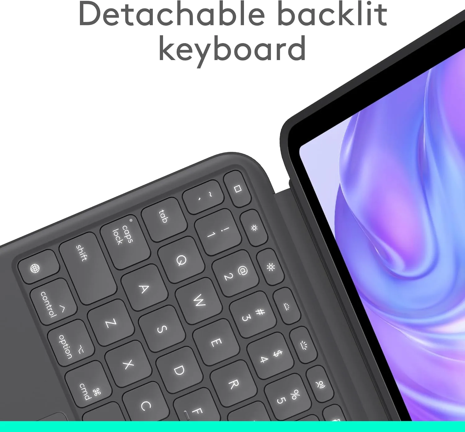 Logitech Combo Touch iPad Pro 11-inch (M4)(2024) Keyboard Case - Detachable Backlit Keyboard with Kickstand, Comfortable Typing, Multi-use Mode - Graphite
