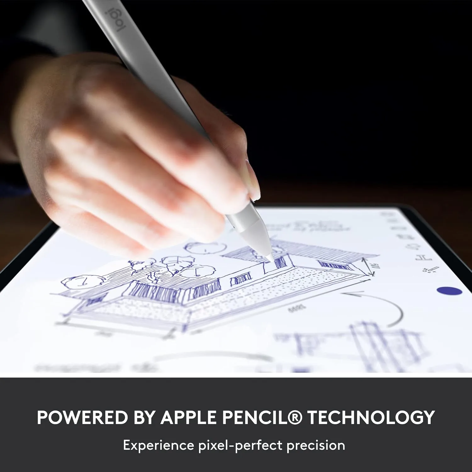 Logitech Crayon Digital Pencil for iPad (USB-C) - Silver