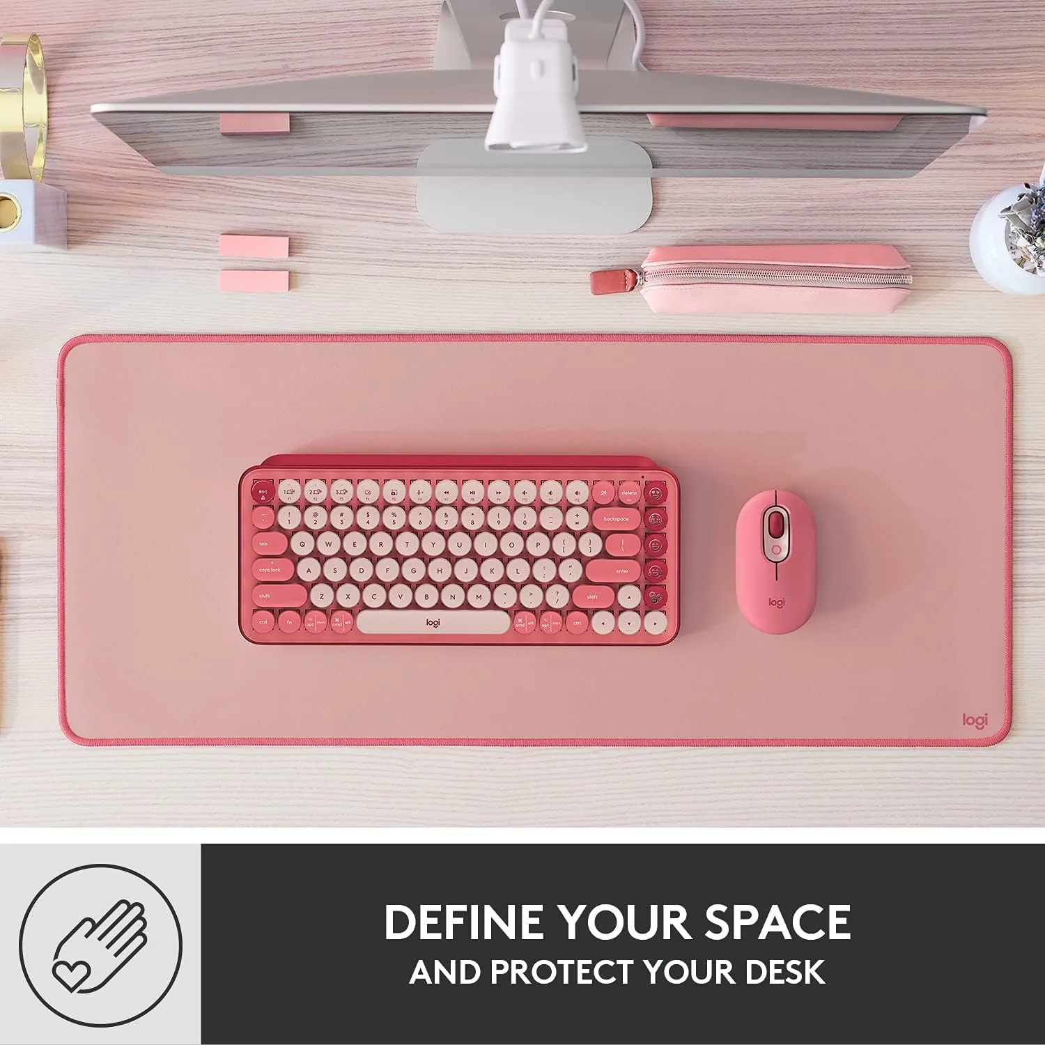 Logitech Desk Mat - Studio Series, Extended Multifunctional Desk Pad