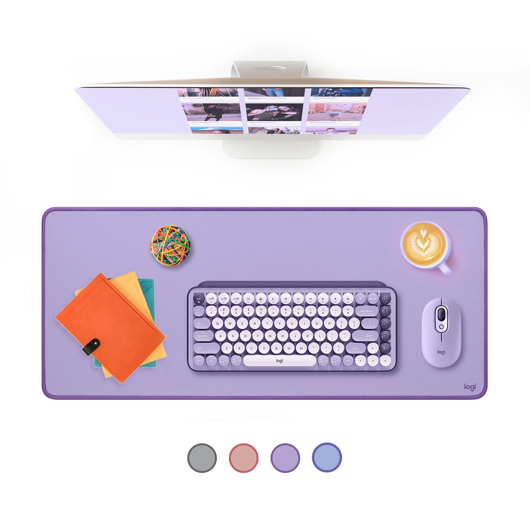 Logitech Desk Mat - Studio Series, Extended Multifunctional Desk Pad