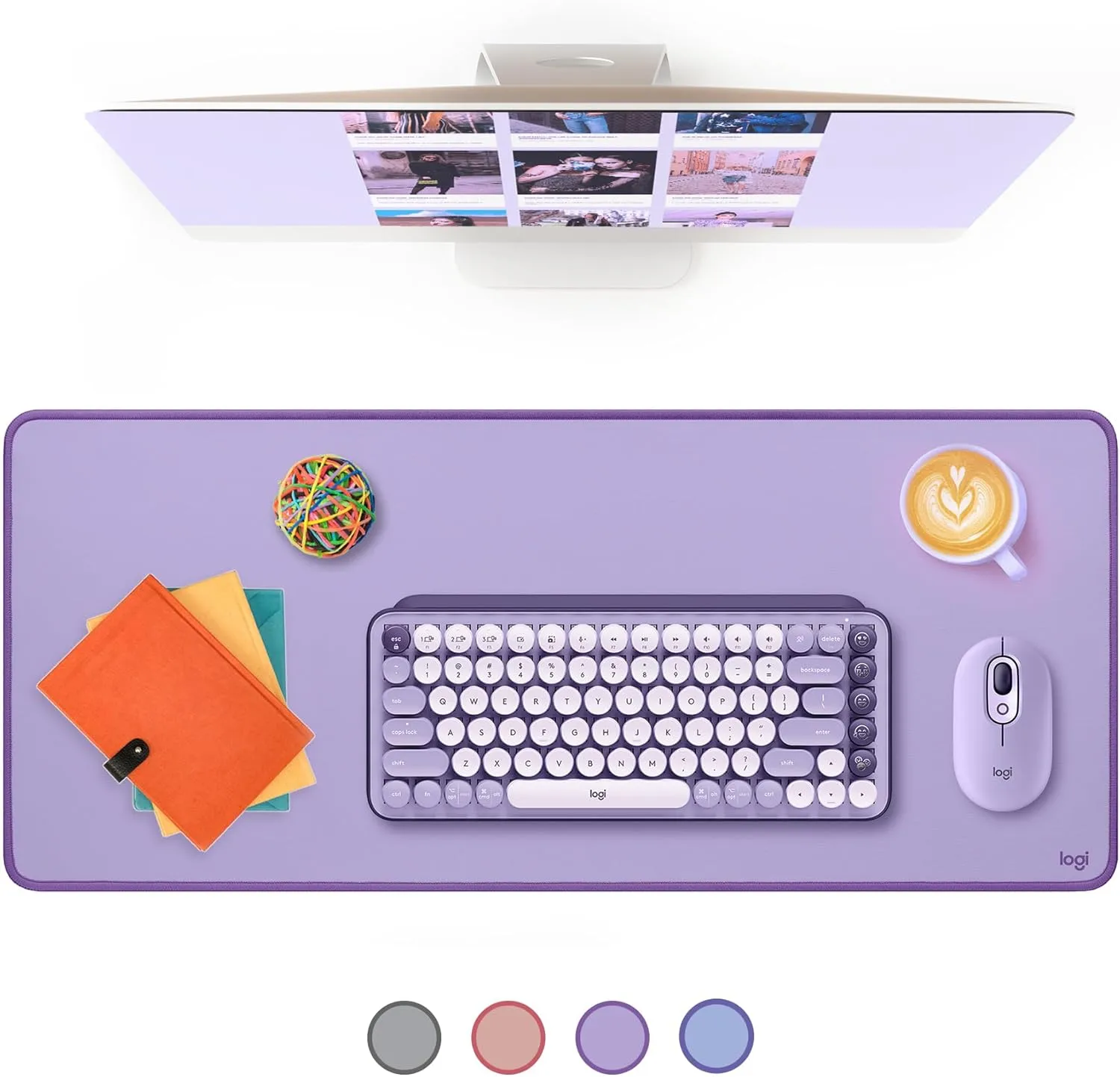 Logitech Desk Mat - Studio Series, Extended Multifunctional Desk Pad