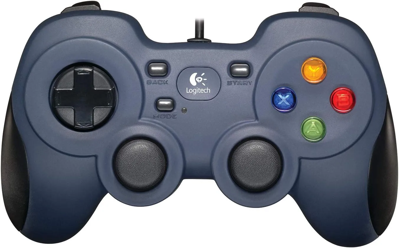 Logitech G F310 Wired Gamepad Controller Console Like Layout - Blue/Black