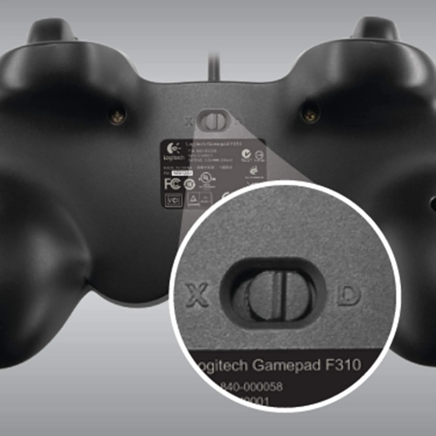 Logitech G F310 Wired Gamepad Controller Console Like Layout - Blue/Black