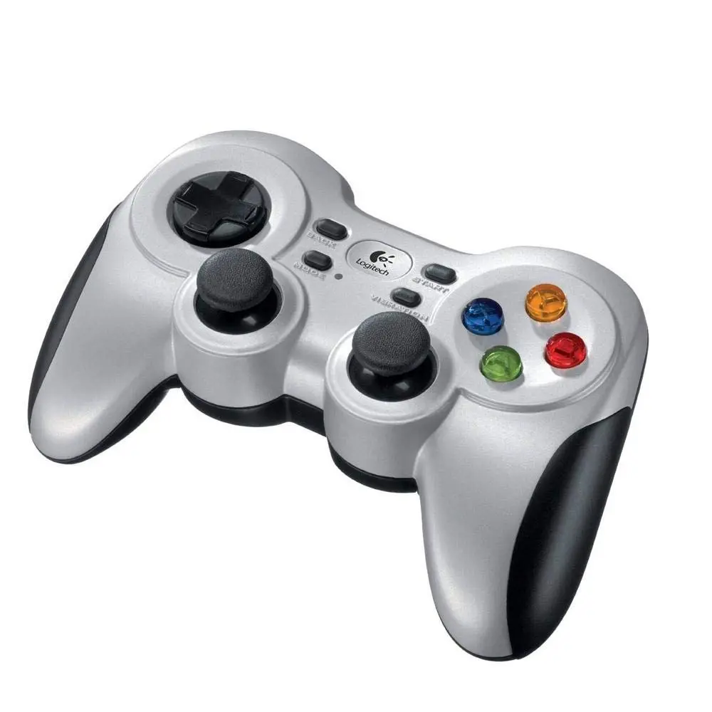 Logitech F710 Wireless Gamepad Controller, 2.4 GHz USB, Dual Vibration, Silver/Black