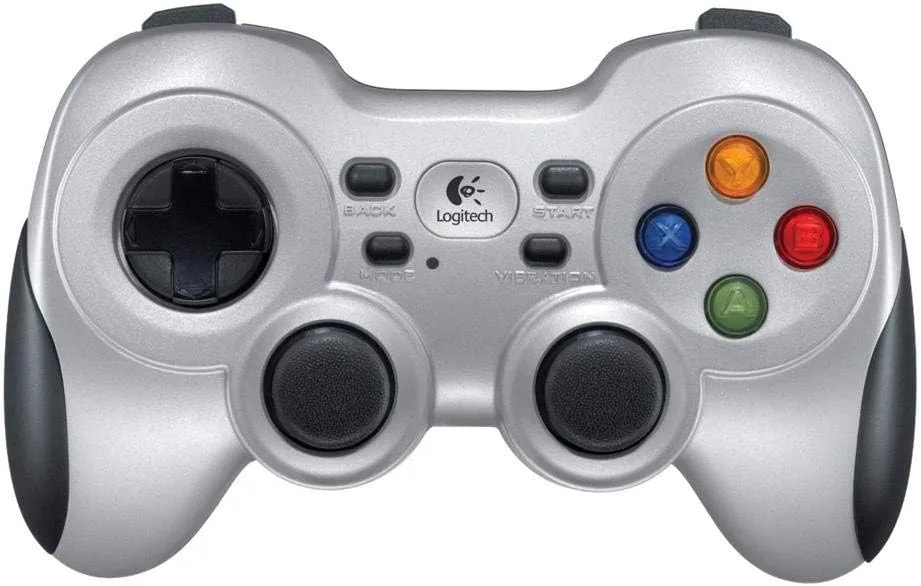 Logitech F710 Wireless Gamepad Controller, 2.4 GHz USB, Dual Vibration, Silver/Black
