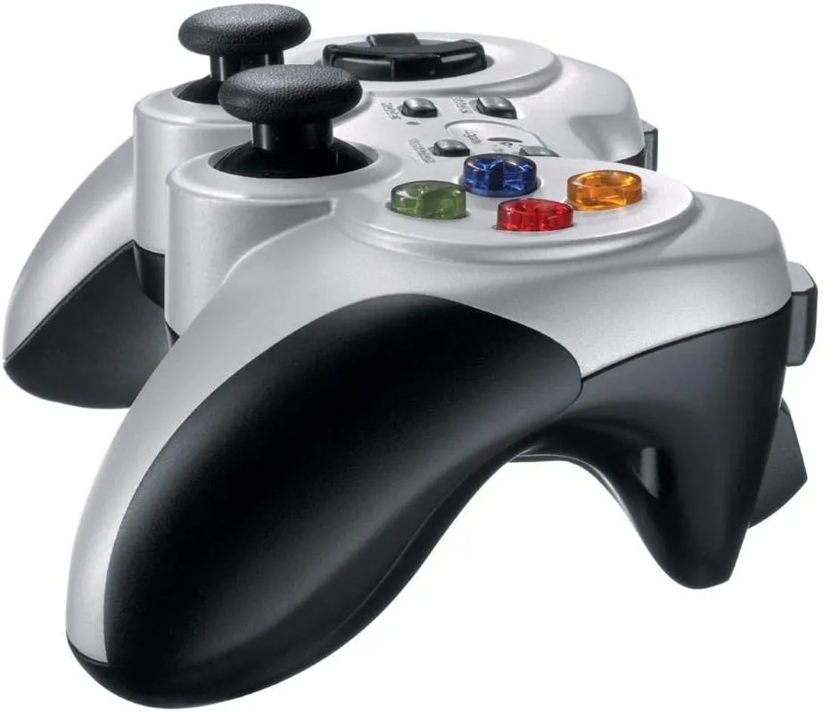 Logitech F710 Wireless Gamepad Controller, 2.4 GHz USB, Dual Vibration, Silver/Black
