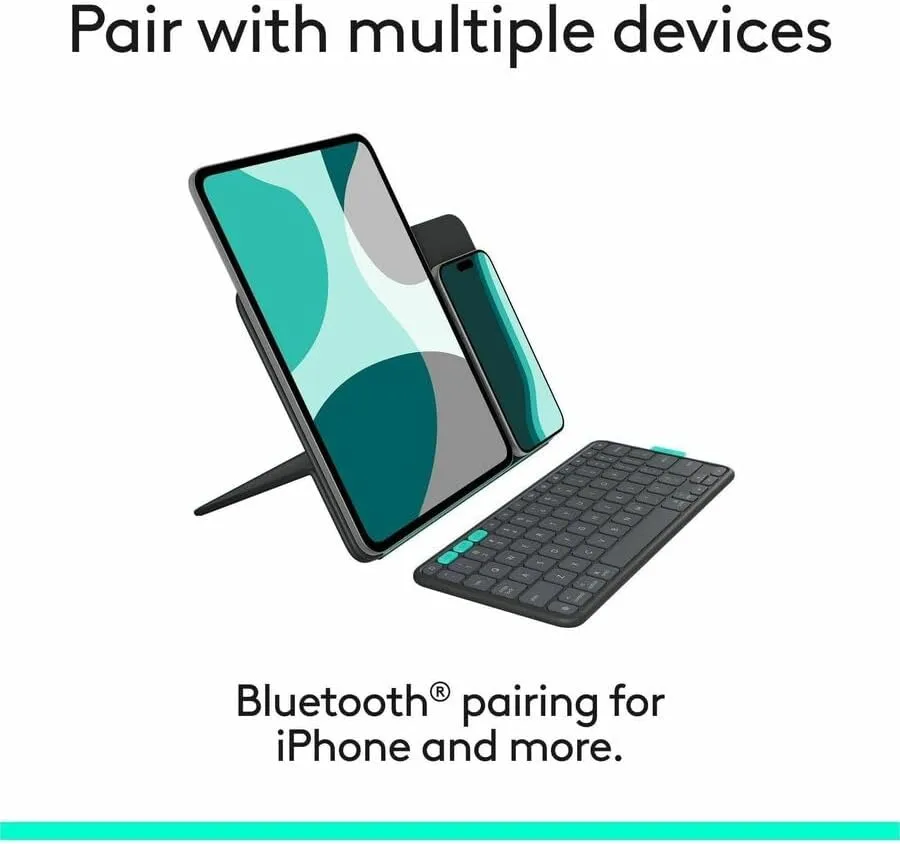Logitech Flip Folio Keyboard Case for iPad Pro & Air 11-inch - Graphite