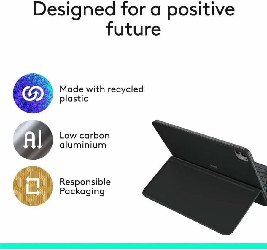Logitech Flip Folio Keyboard Case for iPad Pro & Air 11-inch - Graphite