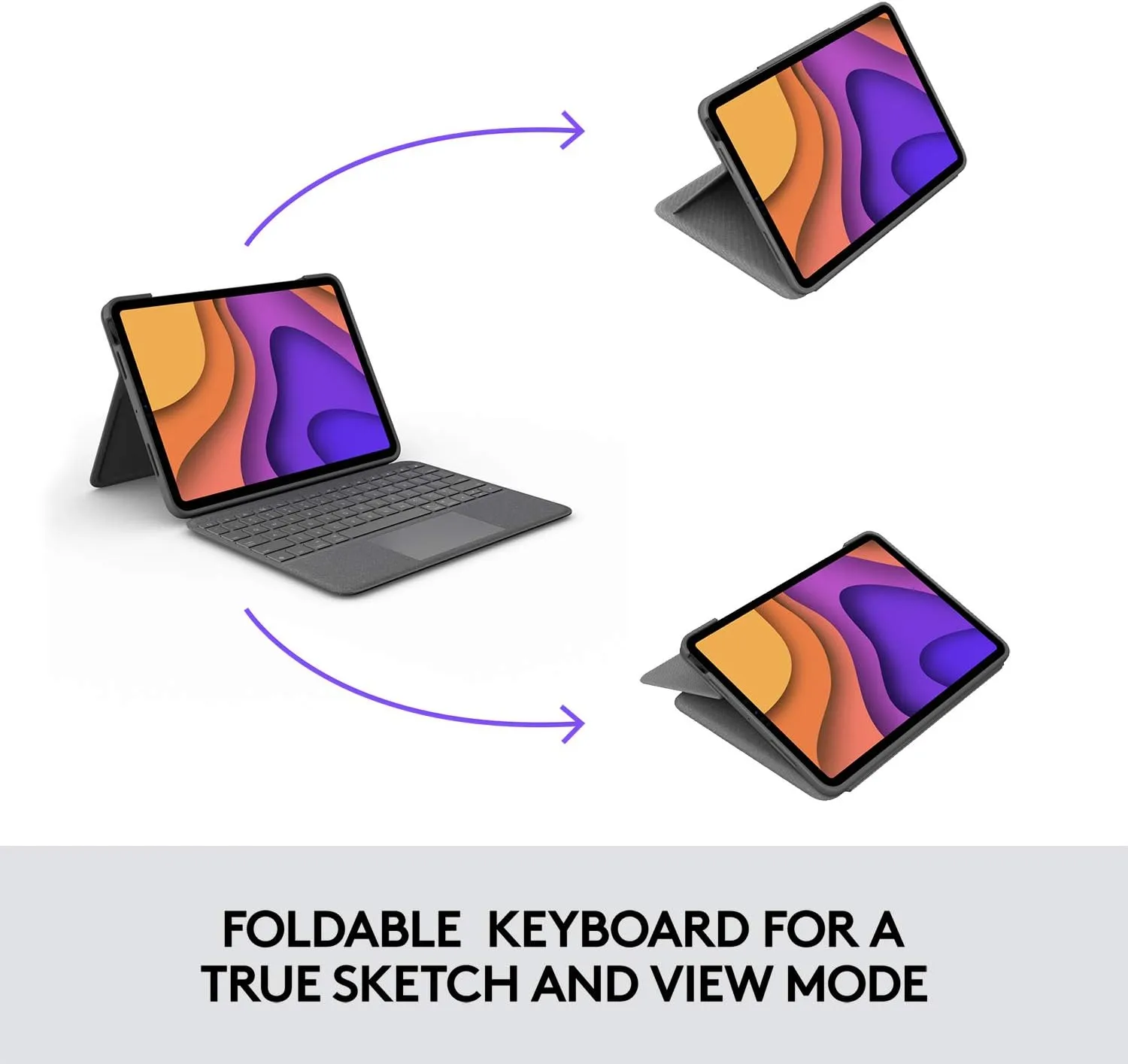Logitech Folio Touch iPad Keyboard Case with Trackpad and Smart Connector for iPad Air 11-inch (M2 & M3)