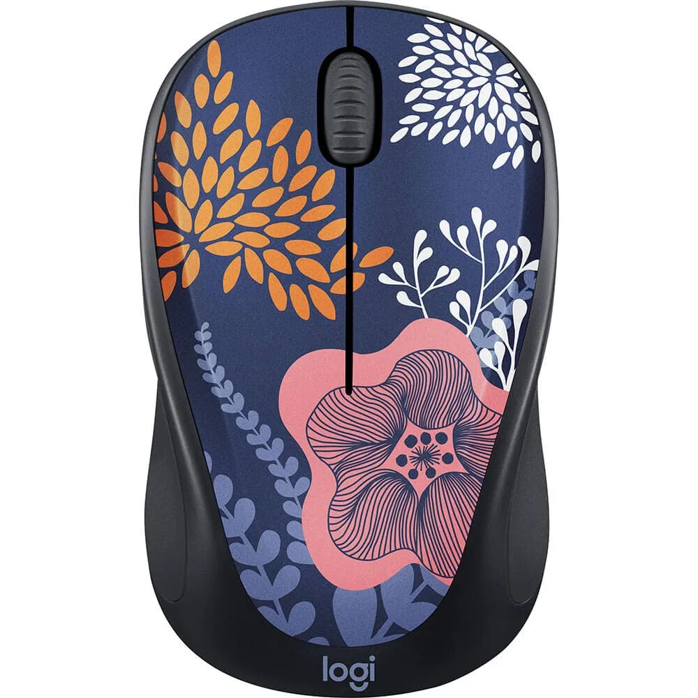 Logitech Design Collection Limited Edition Wireless Mouse Forest Floral
