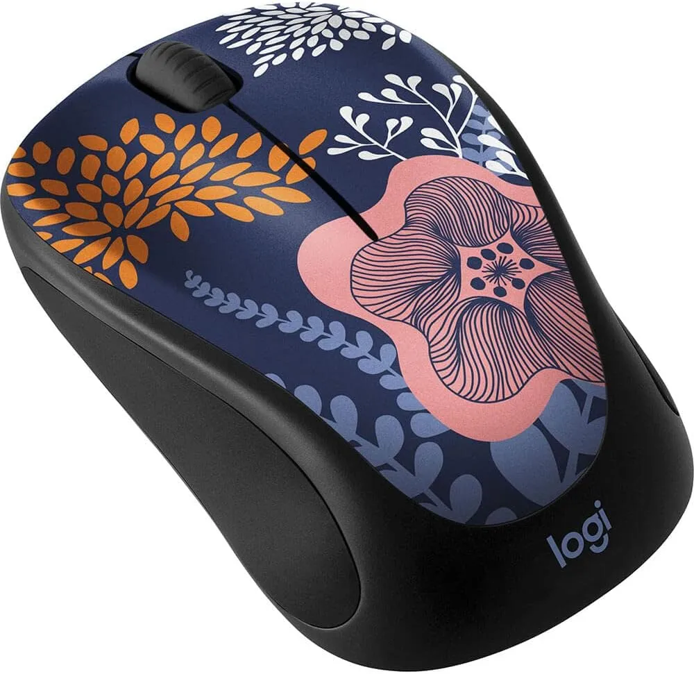 Logitech Design Collection Limited Edition Wireless Mouse Forest Floral