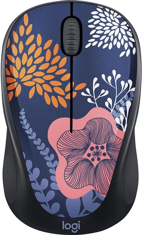 Logitech Design Collection Limited Edition Wireless Mouse Forest Floral