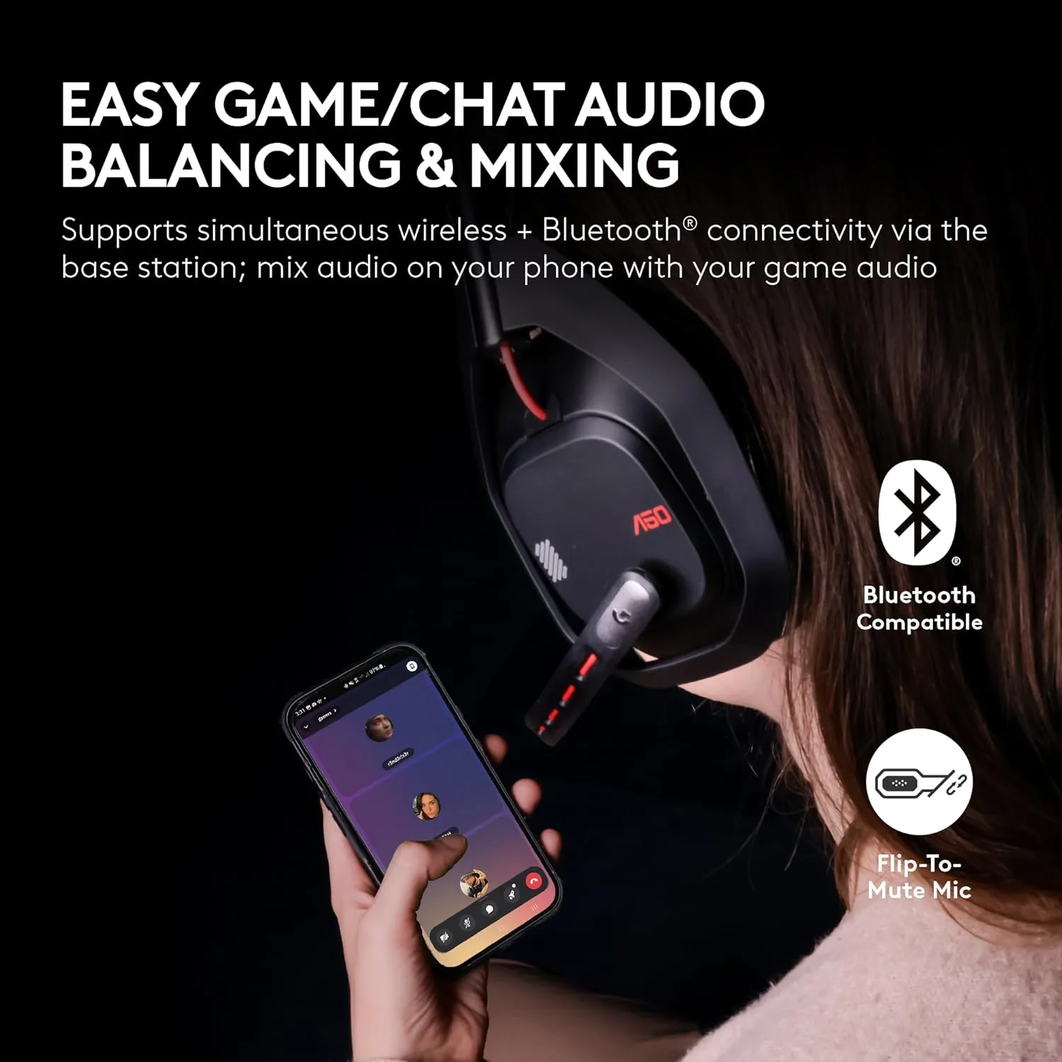 LOGITECH G A50 LIGHTSPEED Wireless Gaming Headset + Base Station