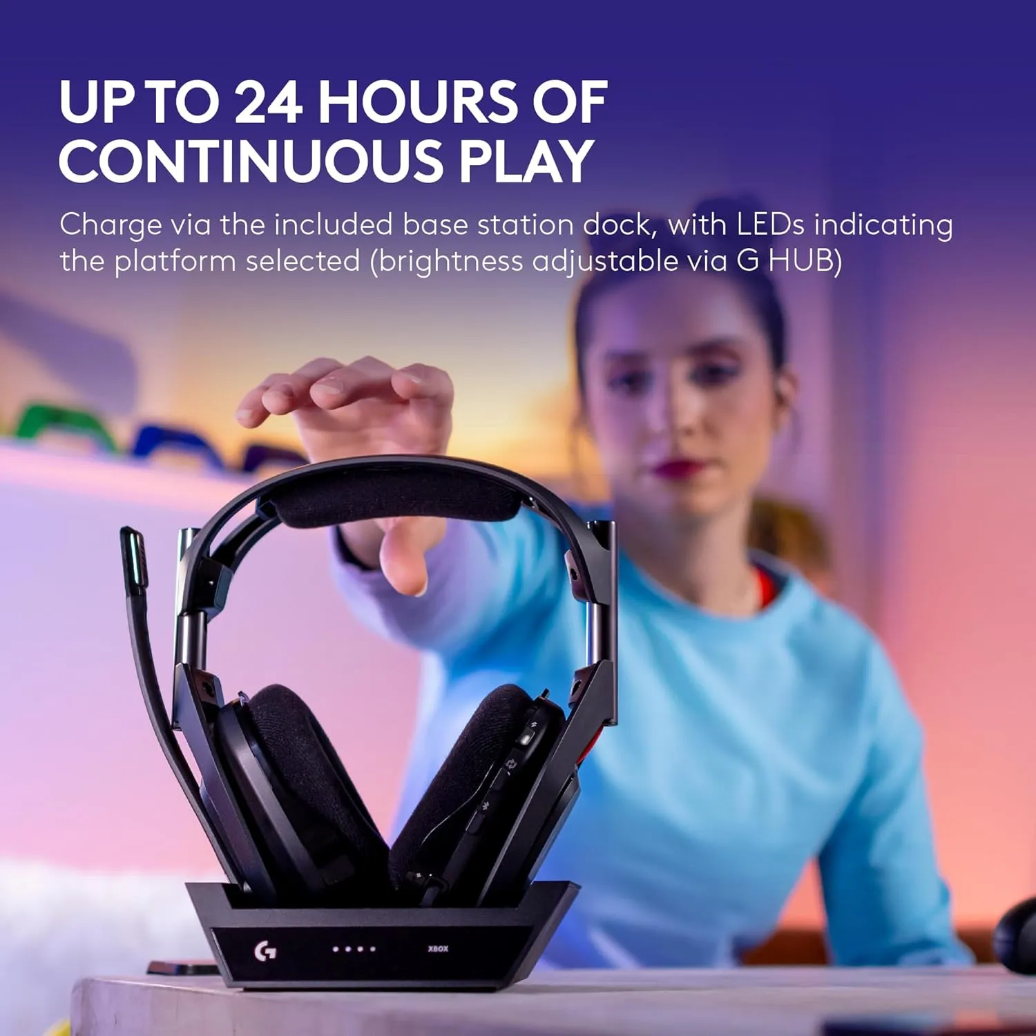 LOGITECH G A50 LIGHTSPEED Wireless Gaming Headset + Base Station