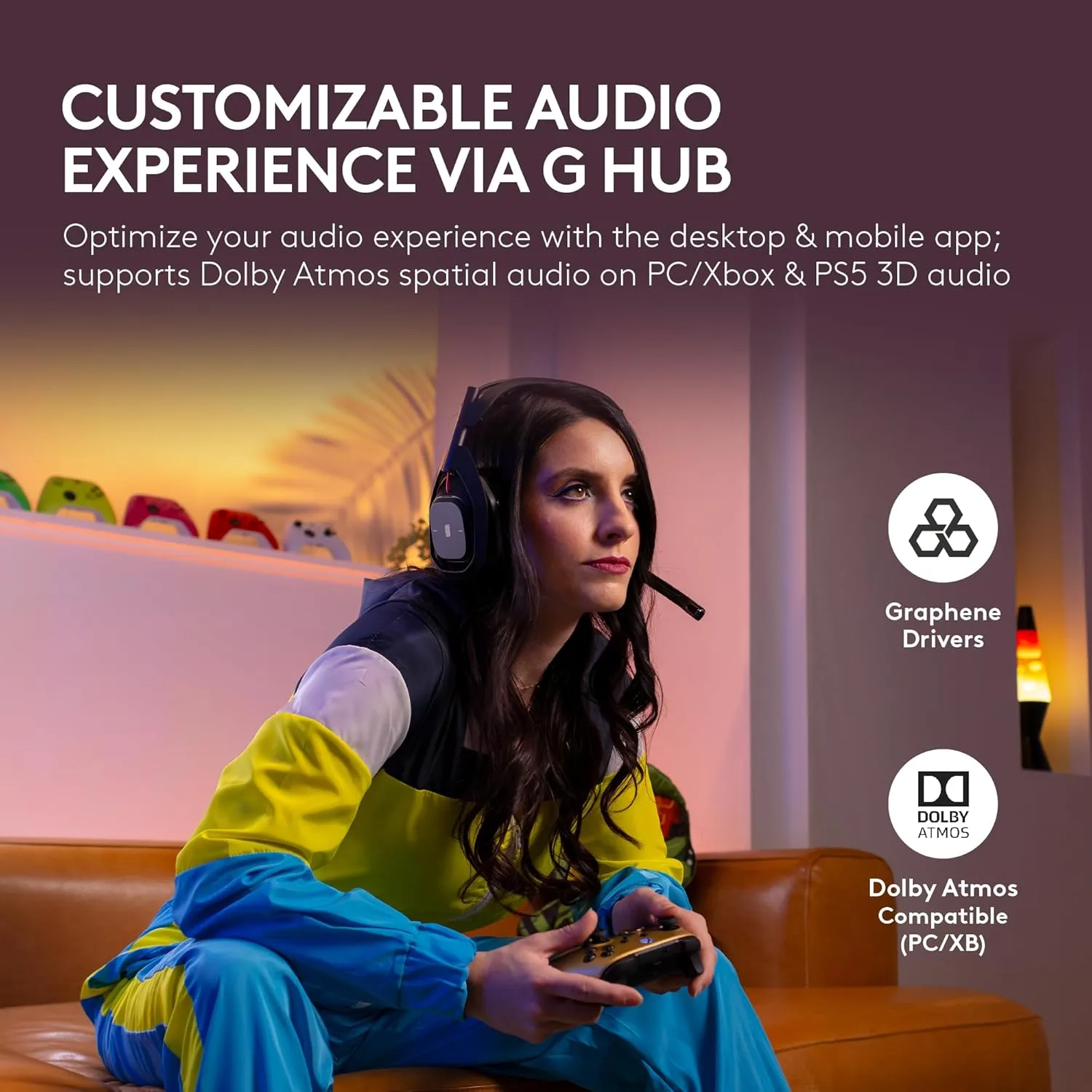 LOGITECH G A50 LIGHTSPEED Wireless Gaming Headset + Base Station