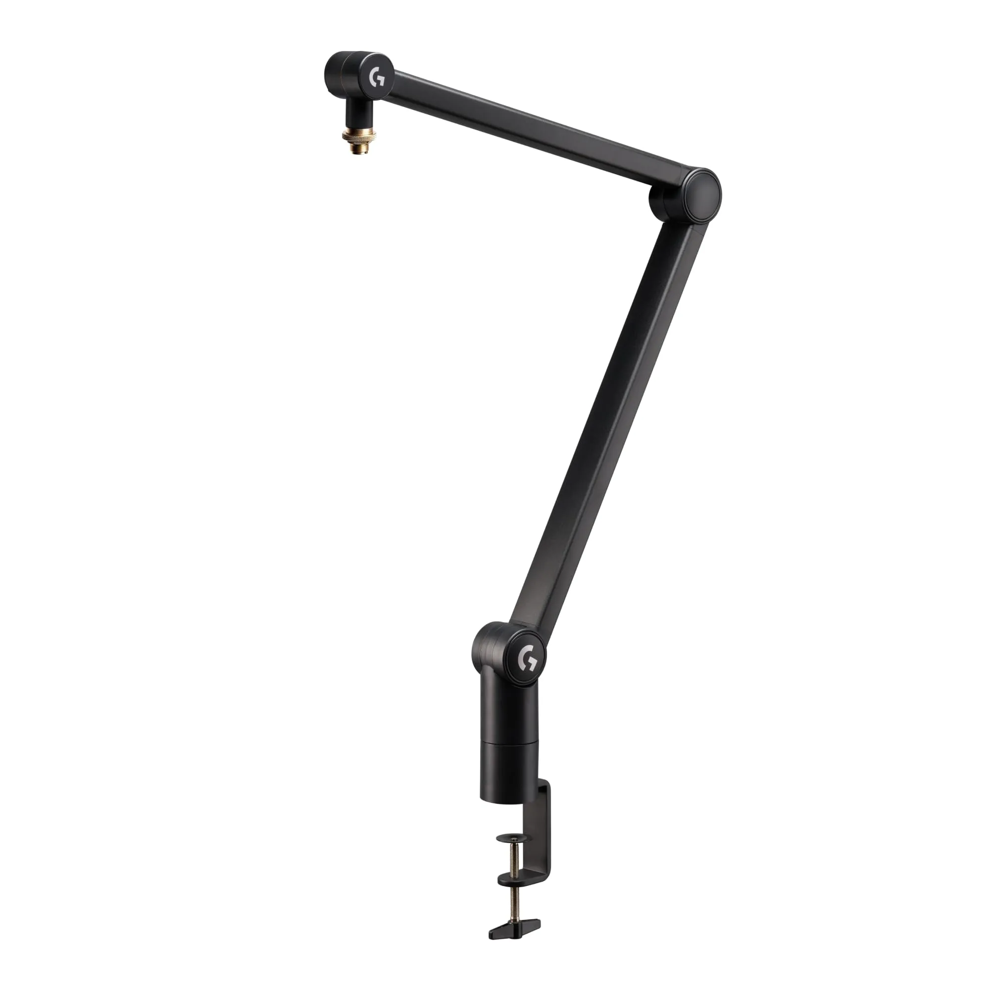 Logitech G Compass Premium Broadcast Boom Arm for Microphone, Internal Springs, Desktop Clamp and Built-in Cable Management, For Recording, Gaming, Streaming - Black