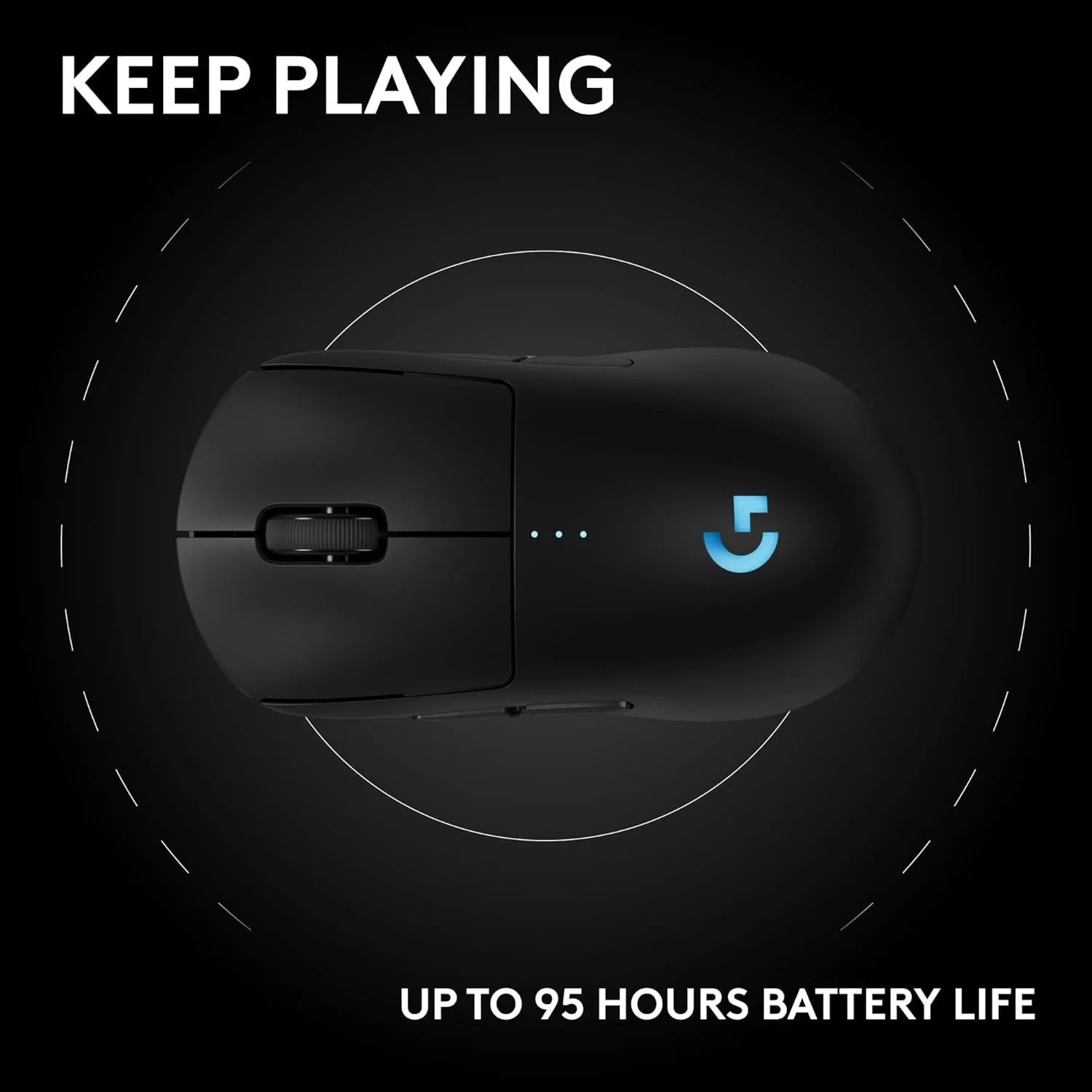 Logitech G PRO 2 LIGHTSPEED Wireless Gaming Mouse - Black