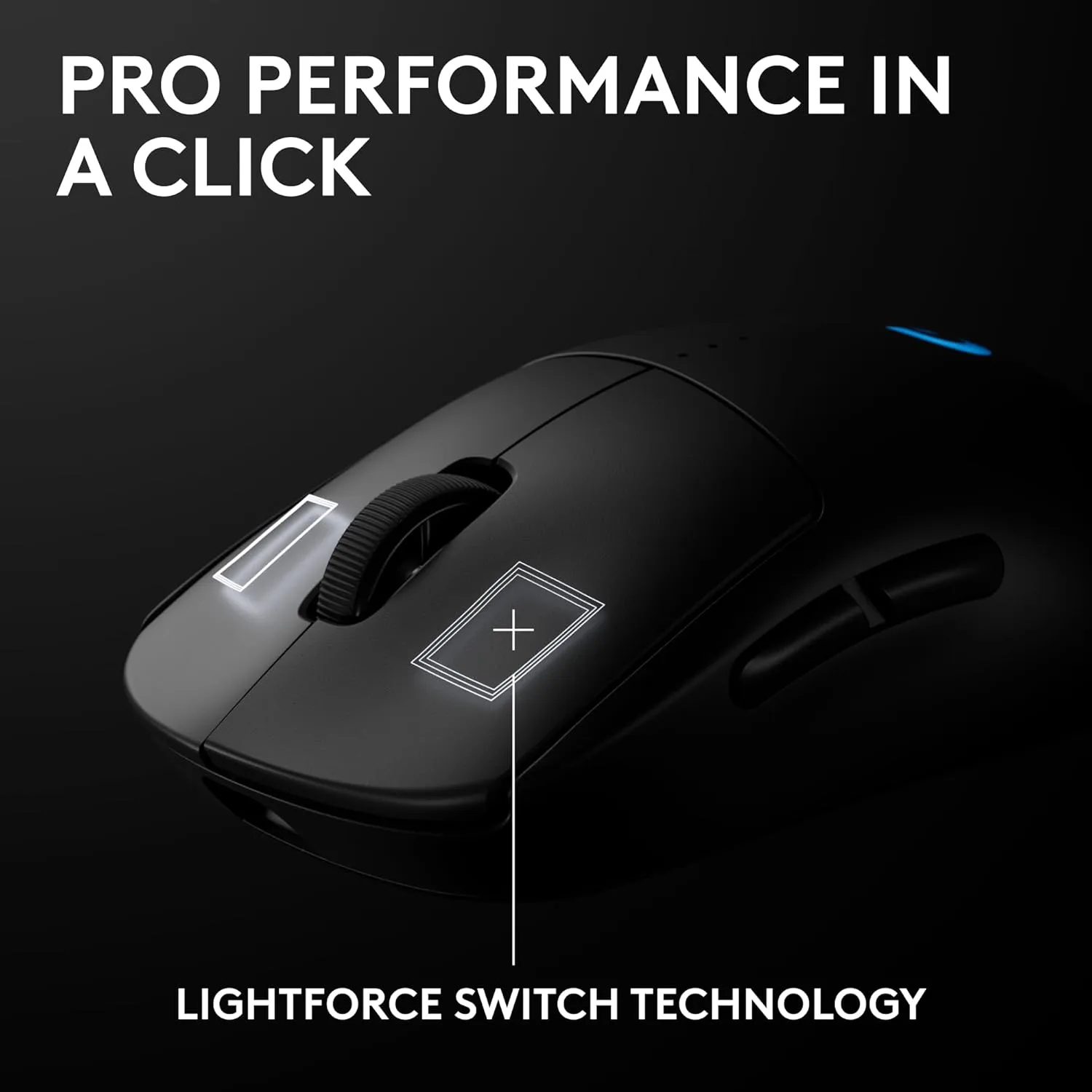 Logitech G PRO 2 LIGHTSPEED Wireless Gaming Mouse - Black