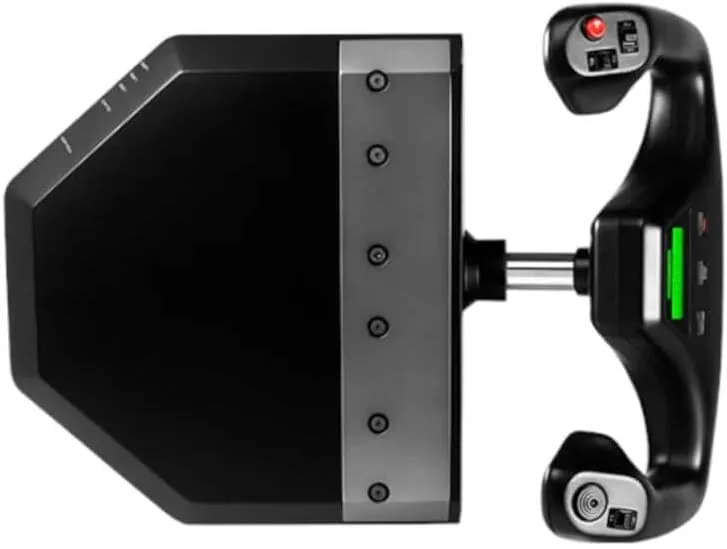 Logitech G PRO Flight Yoke System, Professional Simulation Yoke and Throttle Quadrant, 3 Modes, 75 Programmable Controls, Configurable Throttle Knobs, Steel Shaft, USB, PC - Black Yoke Only