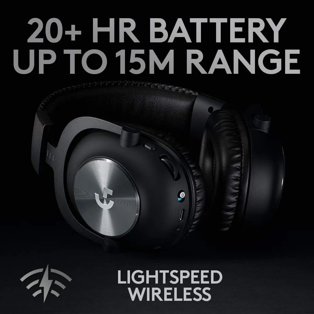 Logitech G PRO X Wireless LIGHTSPEED Gaming Headset with Blue VO!CE Mic — Black