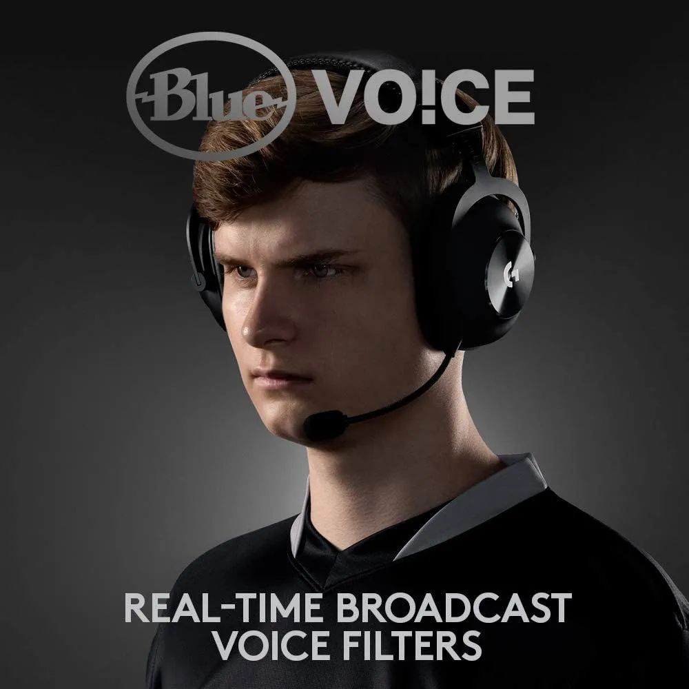 Logitech G PRO X Wireless LIGHTSPEED Gaming Headset with Blue VO!CE Mic — Black