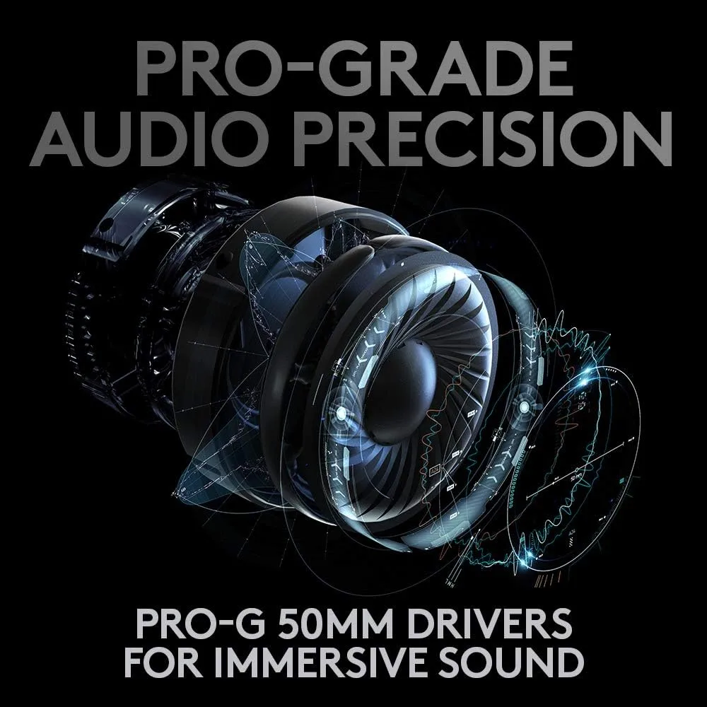 Logitech G PRO X Wireless LIGHTSPEED Gaming Headset with Blue VO!CE Mic — Black