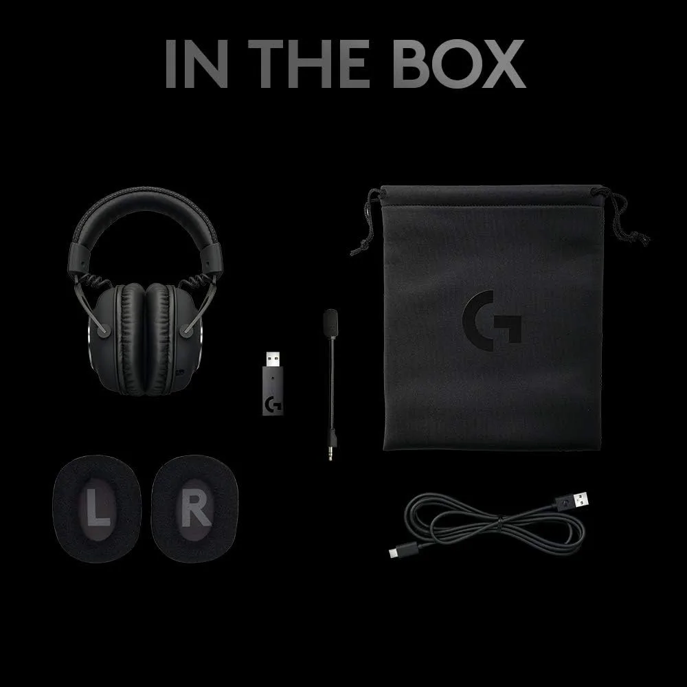Logitech G PRO X Wireless LIGHTSPEED Gaming Headset with Blue VO!CE Mic — Black