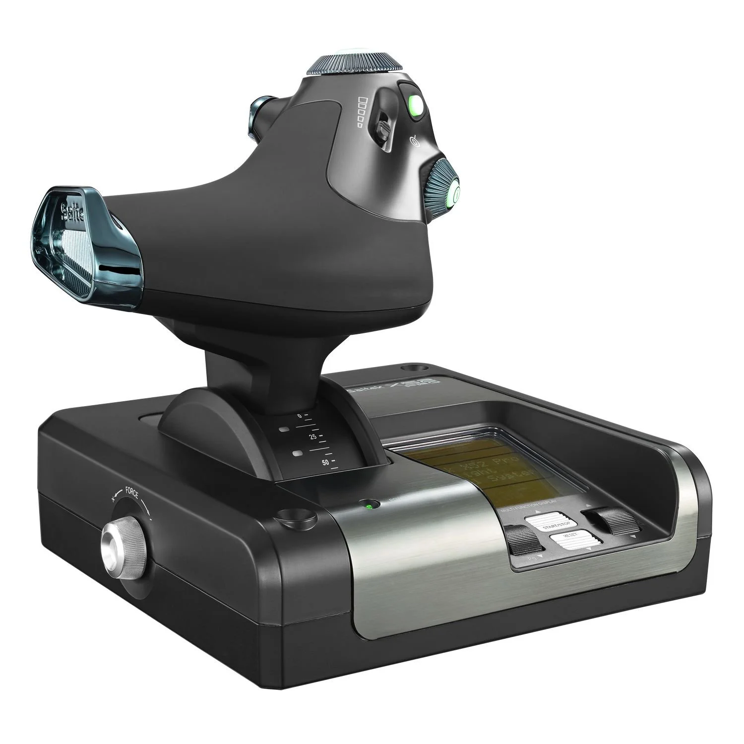 Logitech G Saitek X52 Pro Flight Control System, Controller and Joystick Simulator, LCD Display