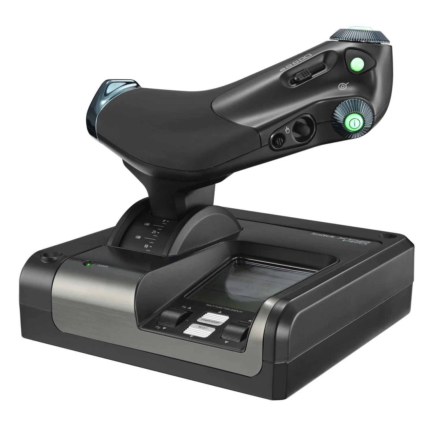 Logitech G Saitek X52 Pro Flight Control System, Controller and Joystick Simulator, LCD Display