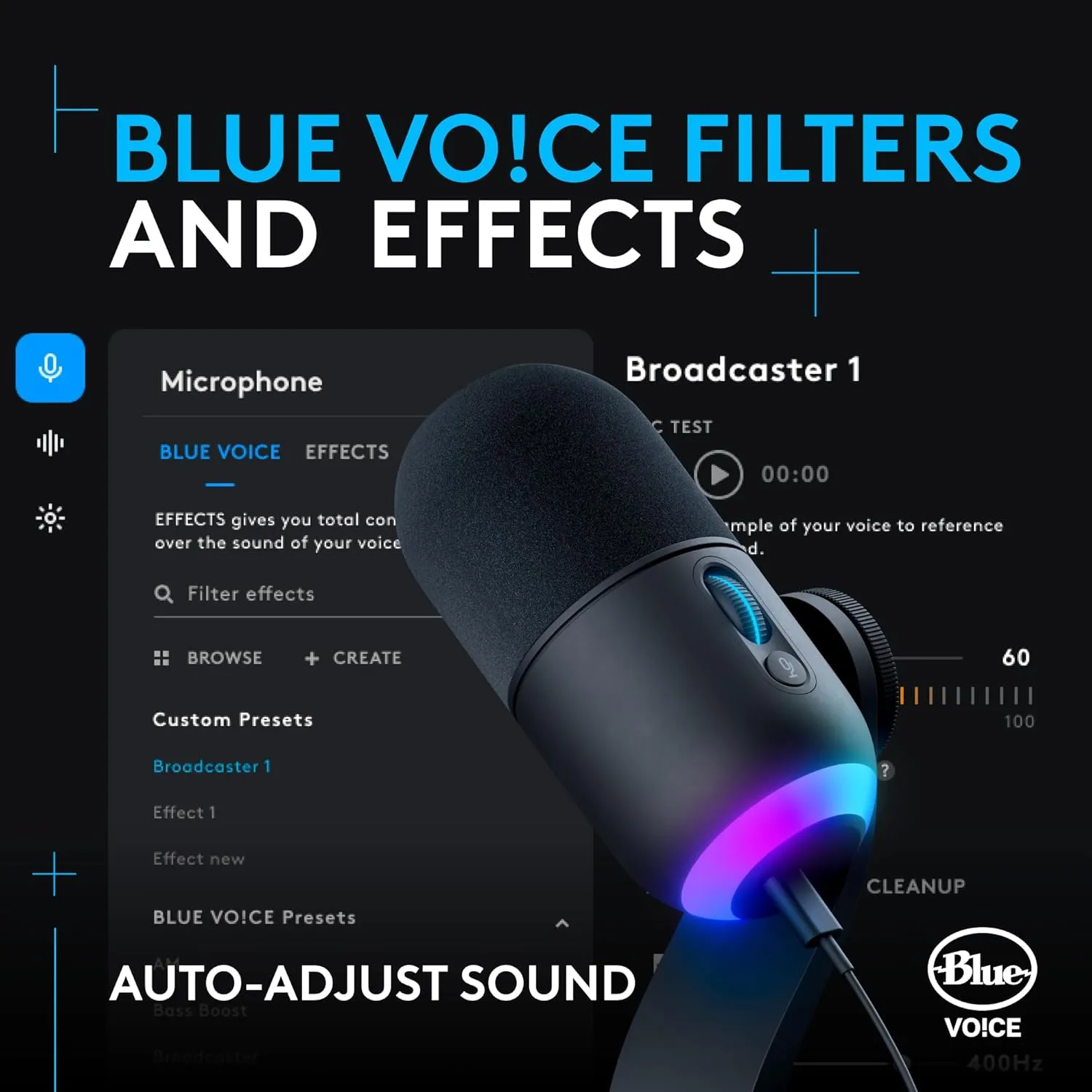 Logitech G Yeti GX Dynamic RGB Gaming Microphone with LIGHTSYNC