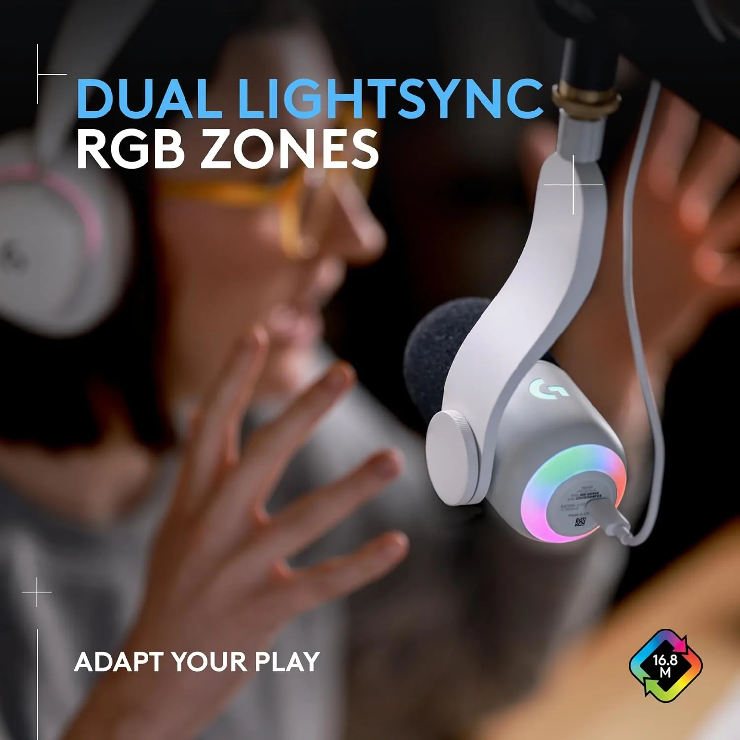 Logitech G Yeti GX Dynamic RGB Gaming Microphone with LIGHTSYNC