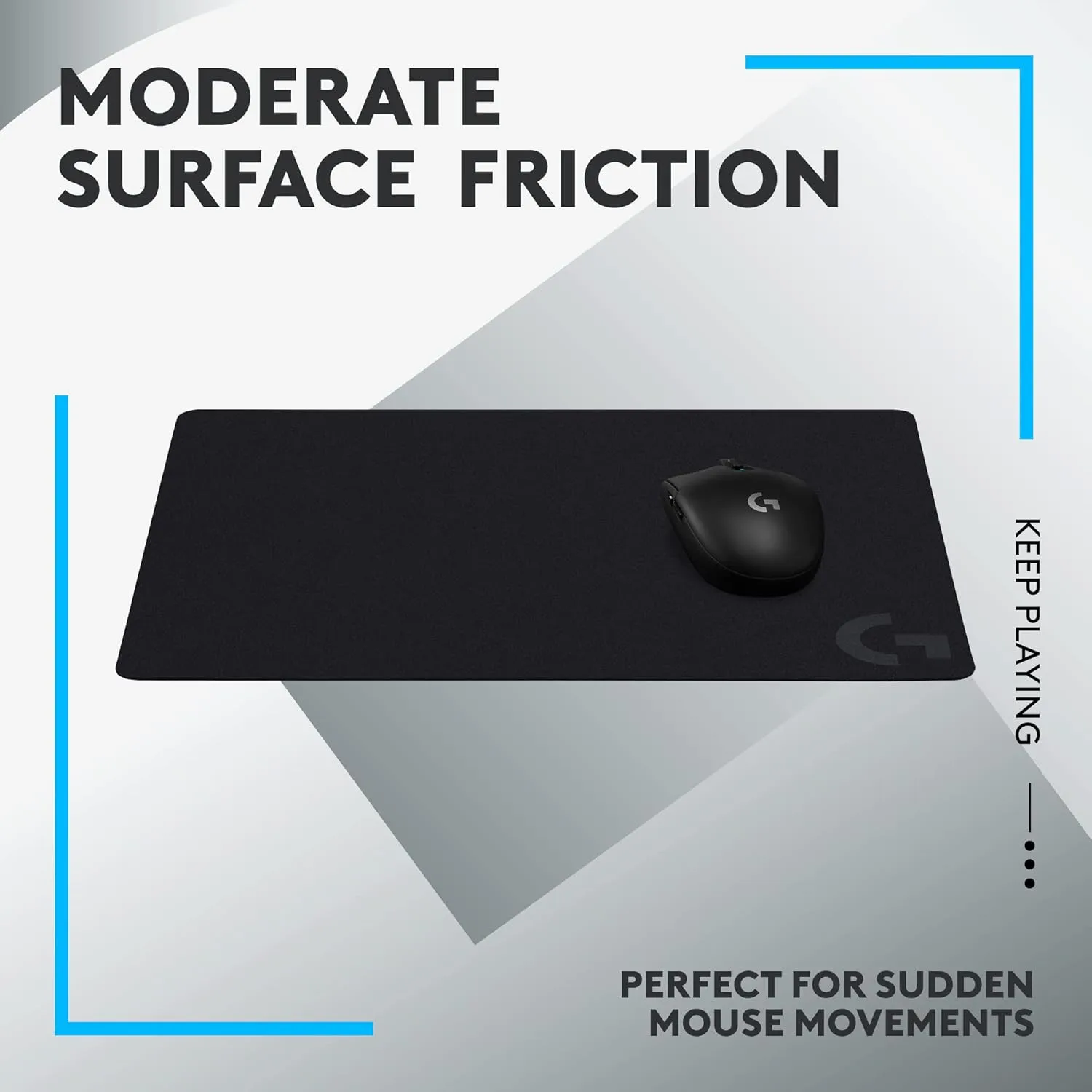 LOGITECH G Gaming Mouse Pad - Performance-Tuned Surface & Non-Slip Base